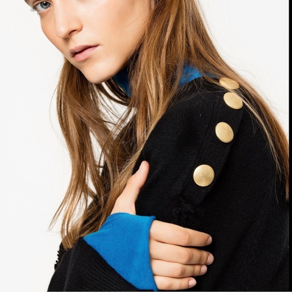 Zadig & Voltaire Justine shoulder button sweater Small - Picture 7 of 9